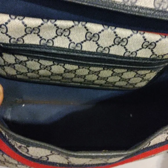 Gucci Blue Messenger Bag/Wallets Authentic Vintage - Picture 16 of 16